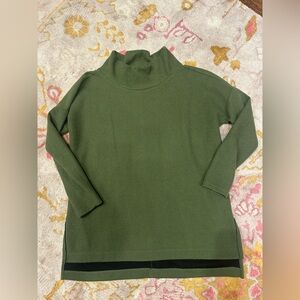 Anthropologie Forest Green Turtleneck Sweater